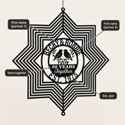 Love That Lasts – Custom Anniversary Wind Spinner with Names & Year