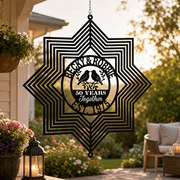 Love That Lasts – Custom Anniversary Wind Spinner with Names & Year