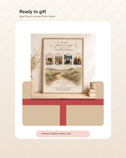 Personalized Best Friend Journey Photo Poster