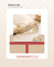 Personalized Birth Flower Book Page Holder