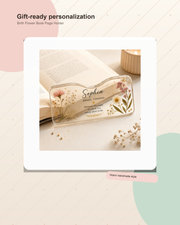 Personalized Birth Flower Book Page Holder