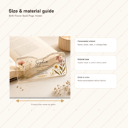 Personalized Birth Flower Book Page Holder