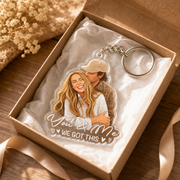 You & Me, We Got This – Couple Photo Art Acrylic Keychain