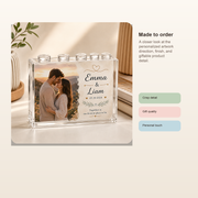 Custom Couple Photo Building Brick