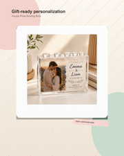 Custom Couple Photo Building Brick