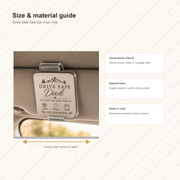 Dad Drive Safe Photo Car Visor Clip