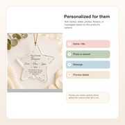 Personalized Friendship Star Acrylic Ornament
