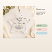 Personalized Friendship Star Acrylic Ornament