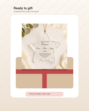 Personalized Friendship Star Acrylic Ornament