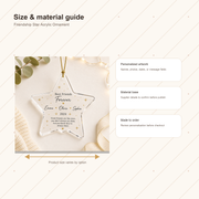 Personalized Friendship Star Acrylic Ornament