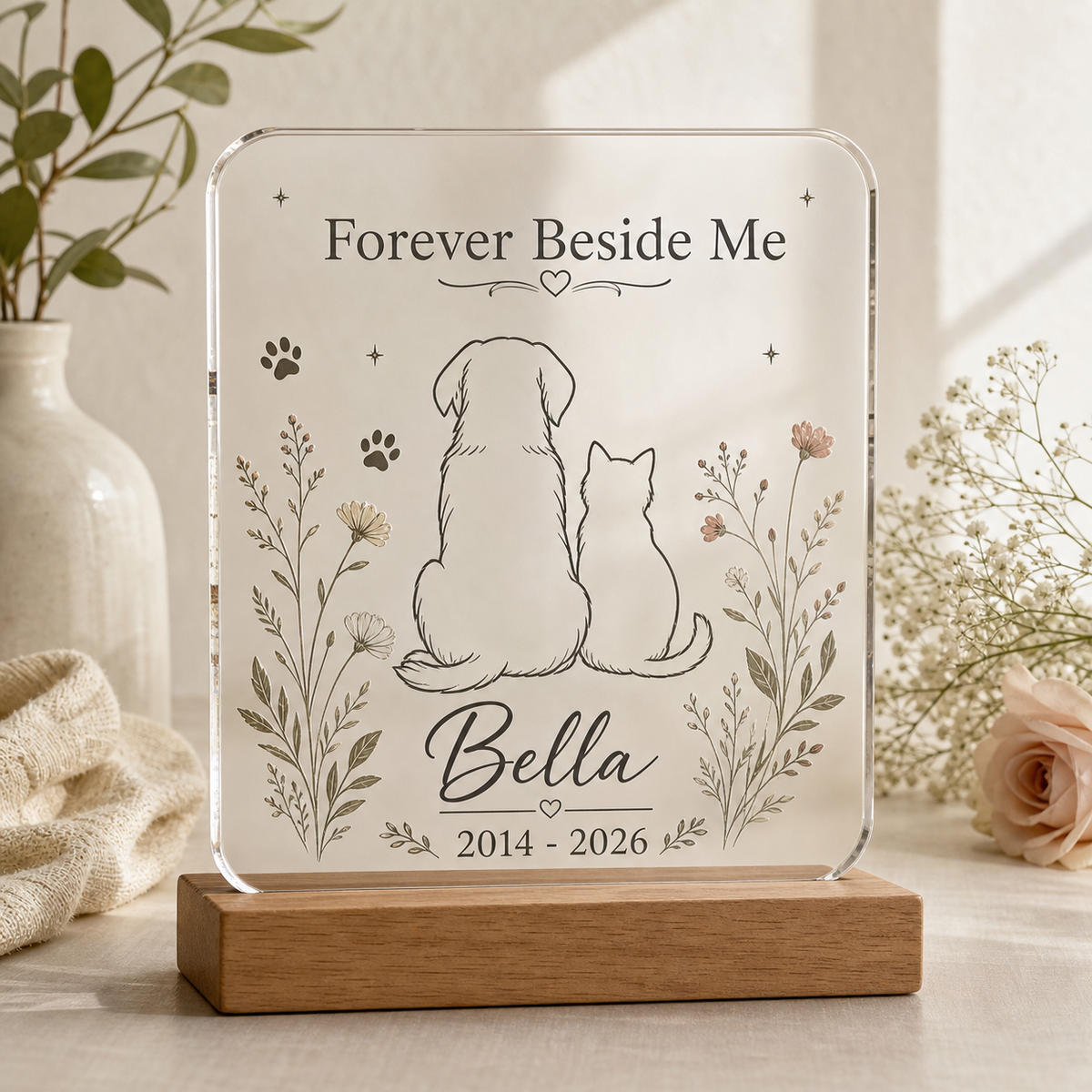 Personalized Pet Memorial Acrylic Plaque