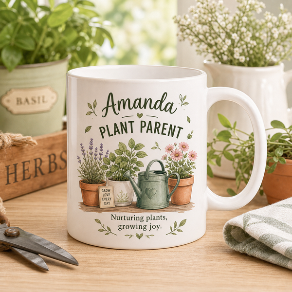 Personalized Plant Parent Garden Mug
