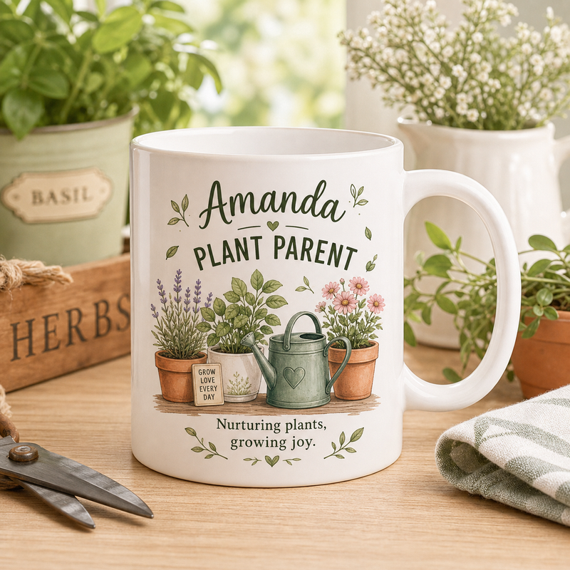Personalized Plant Parent Garden Mug - Shopify first image