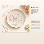 Personalized Sister Garden Jewelry Dish