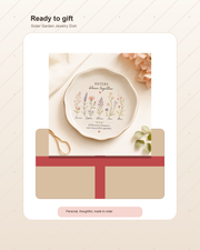 Personalized Sister Garden Jewelry Dish