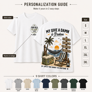 Too Old to Care Club Personalized Retirement T-Shirt