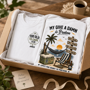 Too Old to Care Club Personalized Retirement T-Shirt
