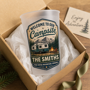 Welcome to Our Campsite Personalized Camping Party Cup