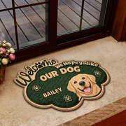 Hope You Like Wiggly Butts Personalized Dog Welcome Doormat