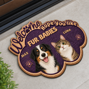 Hope You Like Wiggly Butts Personalized Dog Welcome Doormat