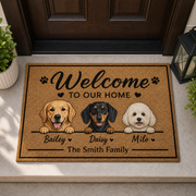 Hope You Like Wiggly Butts Personalized Dog Welcome Doormat