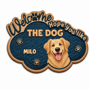 Hope You Like Wiggly Butts Personalized Dog Welcome Doormat
