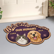 Hope You Like Wiggly Butts Personalized Dog Welcome Doormat