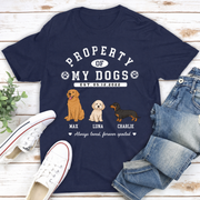 Property Of Personalized Dog T-Shirt with Dog Name & Est. Year
