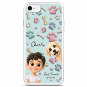 Life Is Better with Paws Personalized Pet & Owner Phone Case