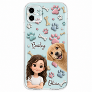 Life Is Better with Paws Personalized Pet & Owner Phone Case