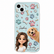 Life Is Better with Paws Personalized Pet & Owner Phone Case