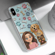 Life Is Better with Paws Personalized Pet & Owner Phone Case