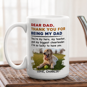 Thank You for Being My Son Funny Personalized Dog Mug