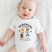 Protected By Personalized Dog Baby Onesie with Pet Name