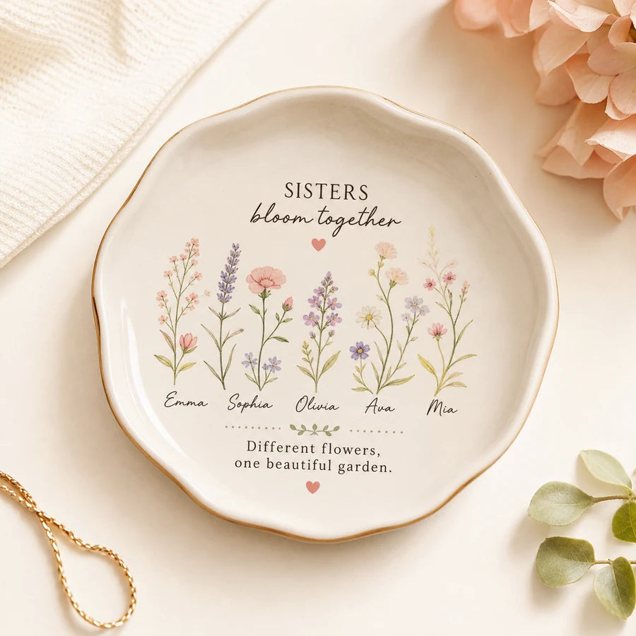 Personalized keepsake jewelry dish